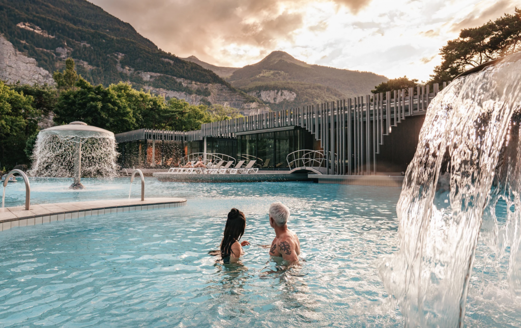 Les espaces intérieurs des thermes « Les Bains de Lavey » (Canton de Vaud,Suisse) intégralement rénovés