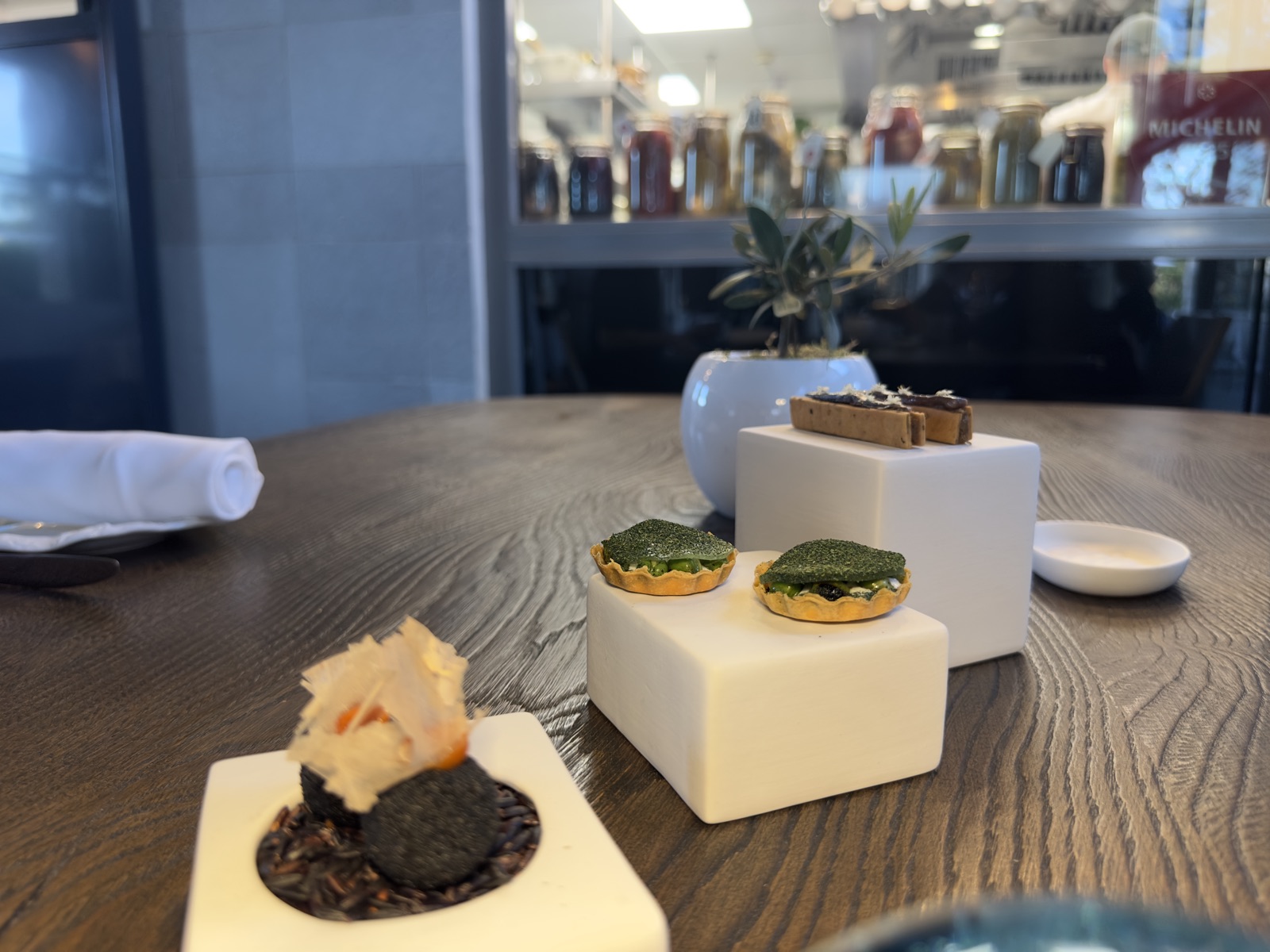 Amuse-bouches restaurant étoilé Colette Chef Philippe Colinet
