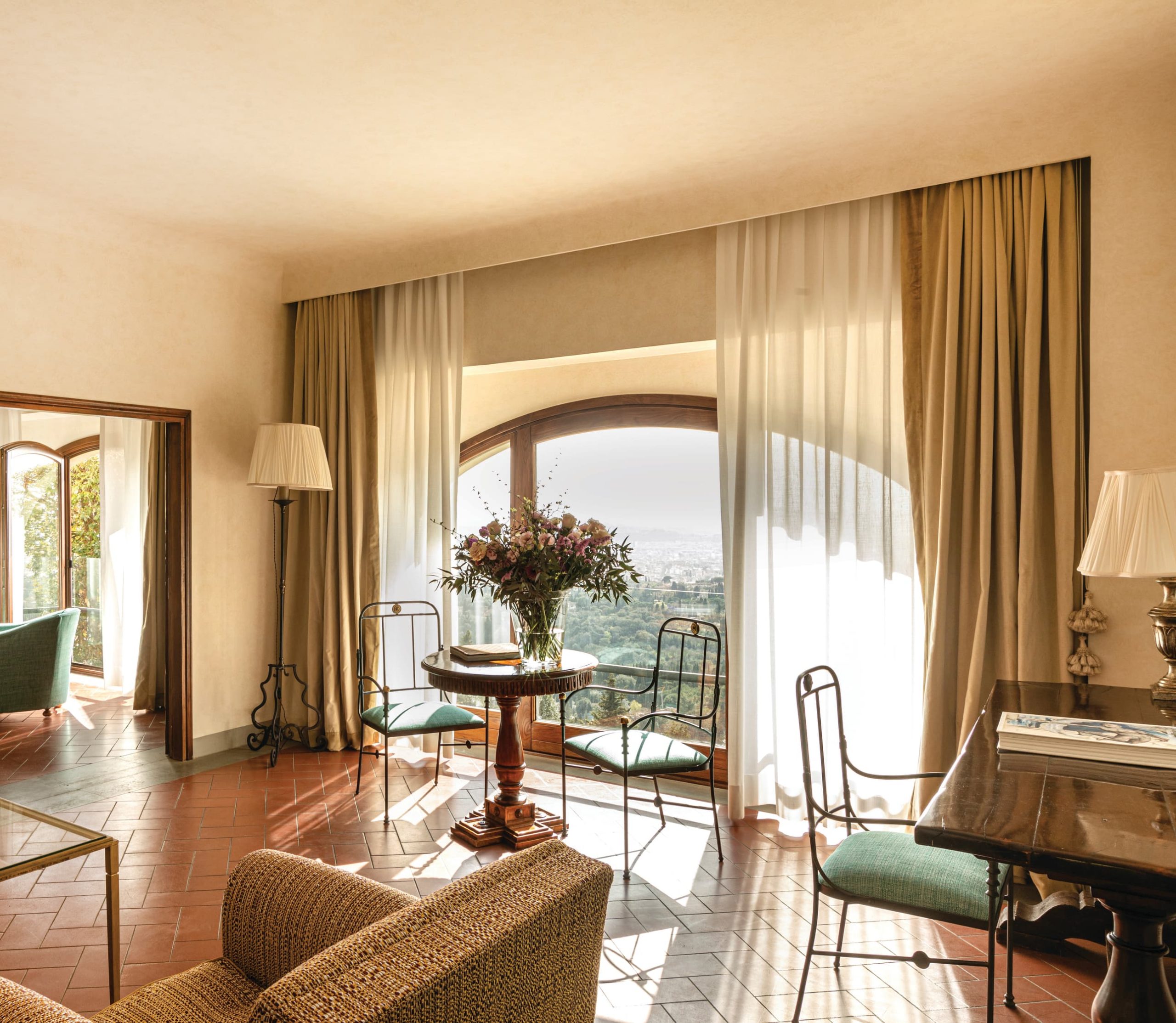 Suite Limonaia Villa San Michele Belmond Florence intérieur boiseries