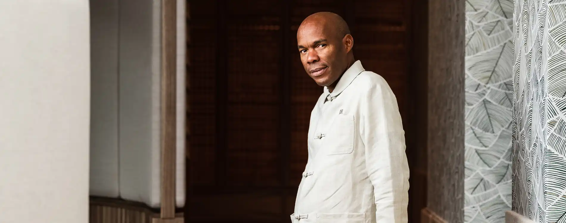 Portrait du chef Marcel Ravin, restaurant BLue Bay Monte-Carlo