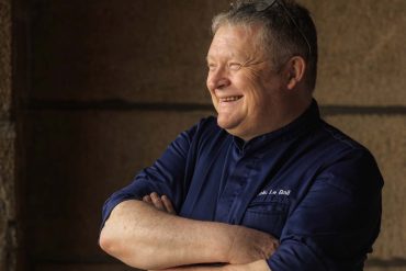 Portrait du chef etoile Loic Le Bail au Brittany & Spa a Roscoff