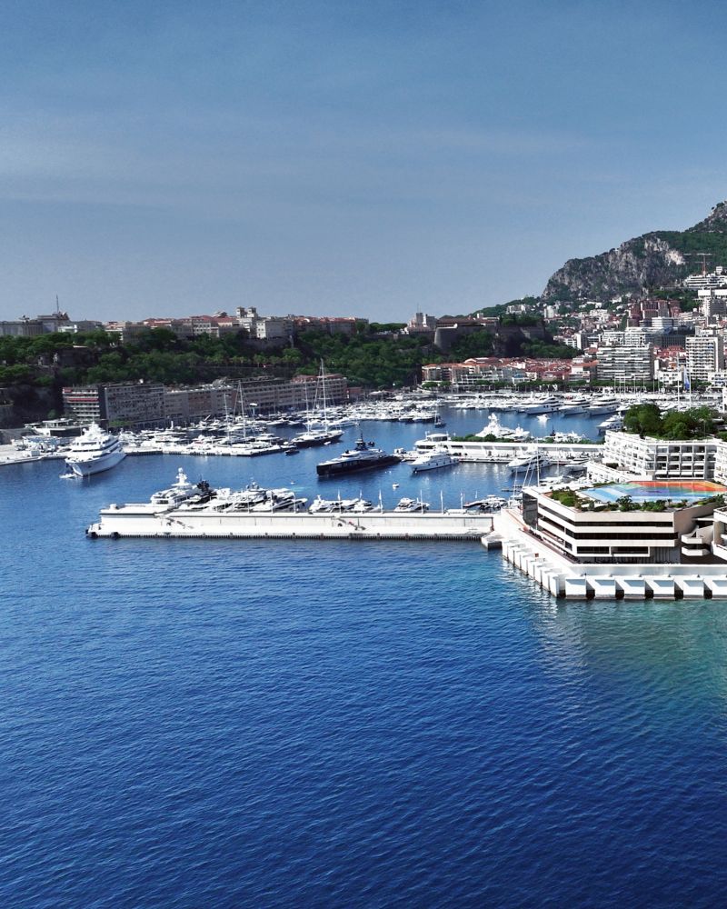 Façade du Fairmont Monte Carlo sur la baie de Monaco