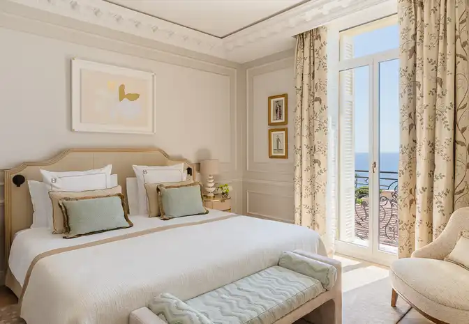 Chambre Exclusive Prestige vue mer à l'Hôtel Hermitage Monte-Carlo