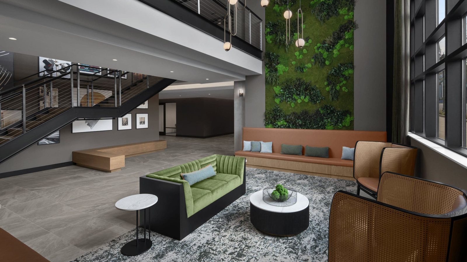 Lobby contemporain d'un hôtel Hyatt, design lifestyle · La Revue des Hôtels