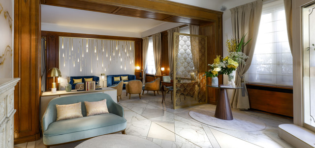 Lobby Hôtel Claridge Paris intérieur élégant Triangle d'Or Paris 8ème