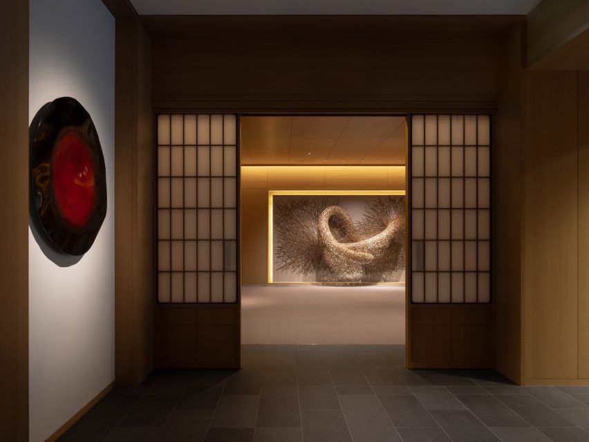 Traditional wooden townhouses inform interiors of Kengo Kuma-designed Capella Kyoto hotel