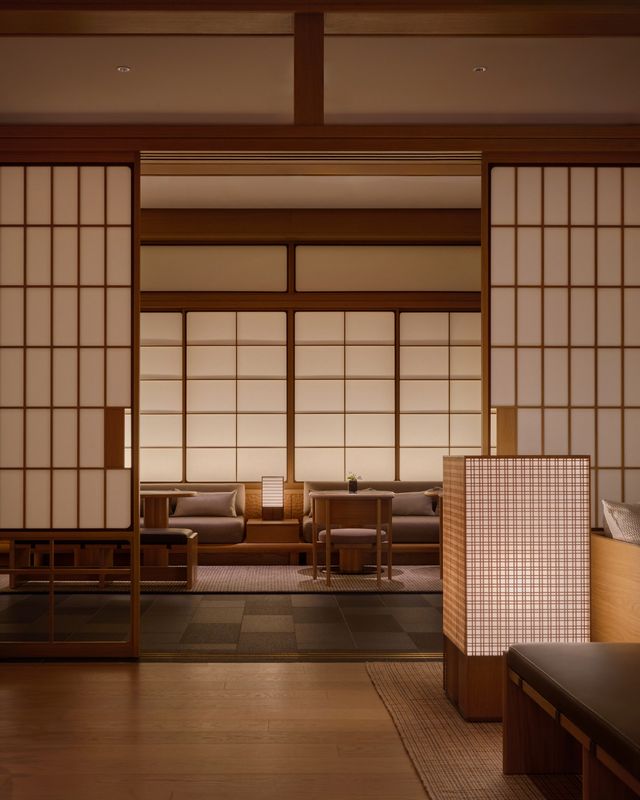 Traditional wooden townhouses inform interiors of Kengo Kuma-designed Capella Kyoto hotel