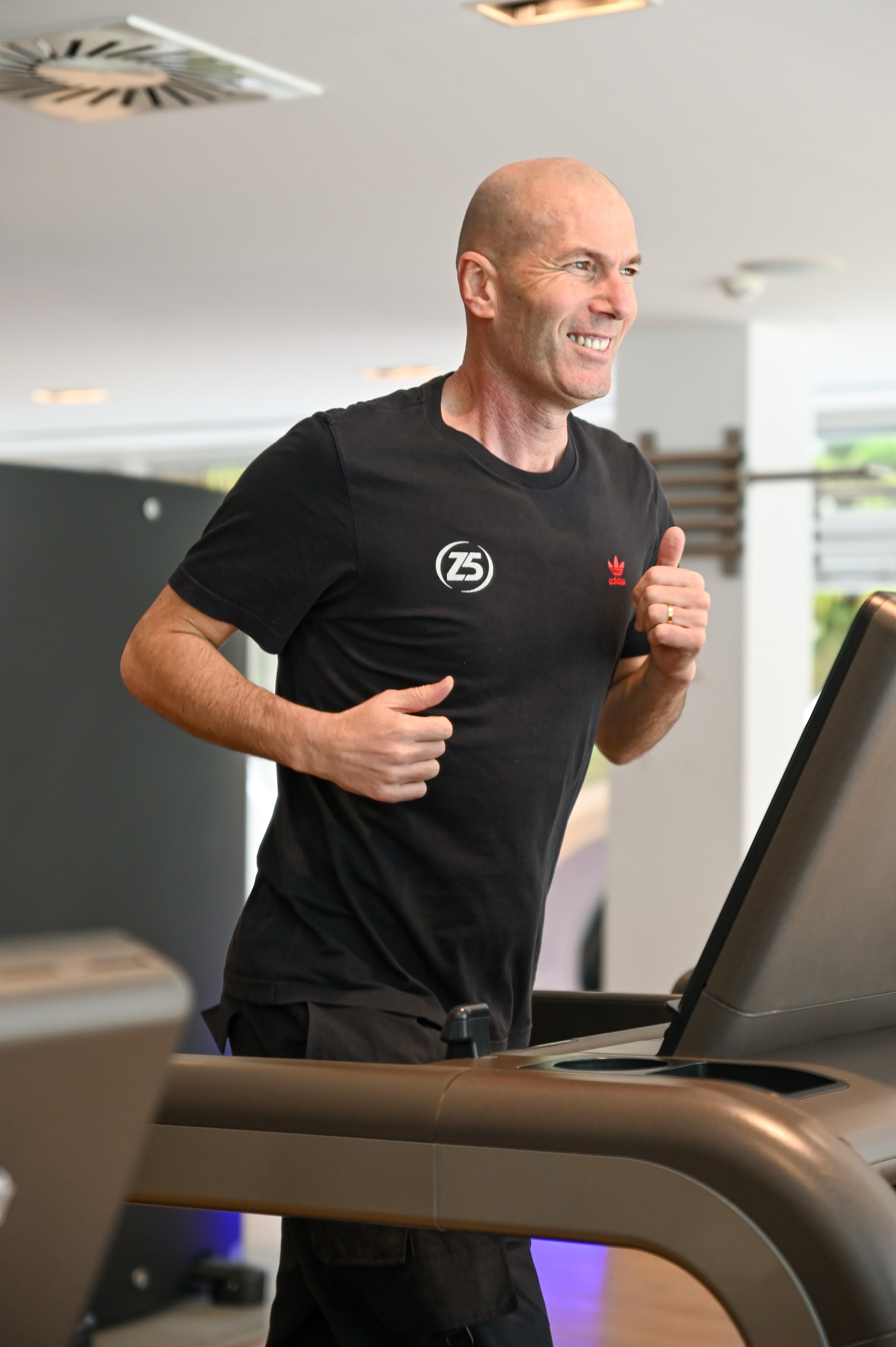 Portrait de Zinédine Zidane au Palace Merano