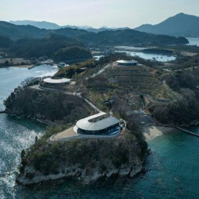 This week BIG revealed a trio of luxury rammed-earth villas in Japan