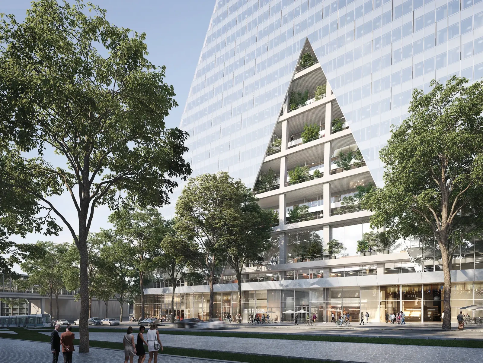 Tour Triangle Paris architecture finie Herzog et de Meuron Porte de Versailles rendering
