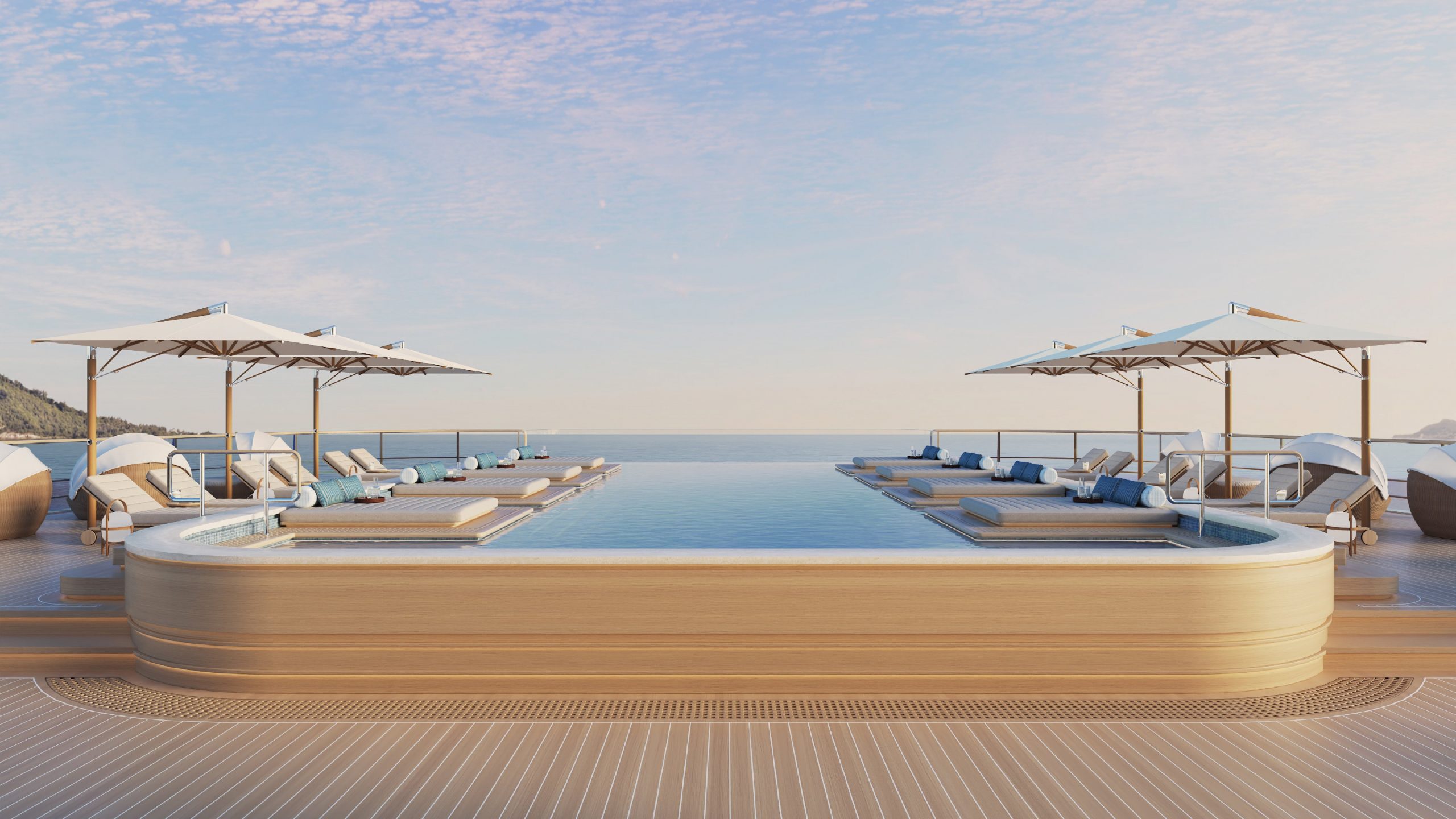 La piscine et le pont soleil de l’Amangati