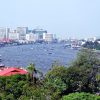 Bangkok et le fleuve Chao Phraya, en Thaïlande