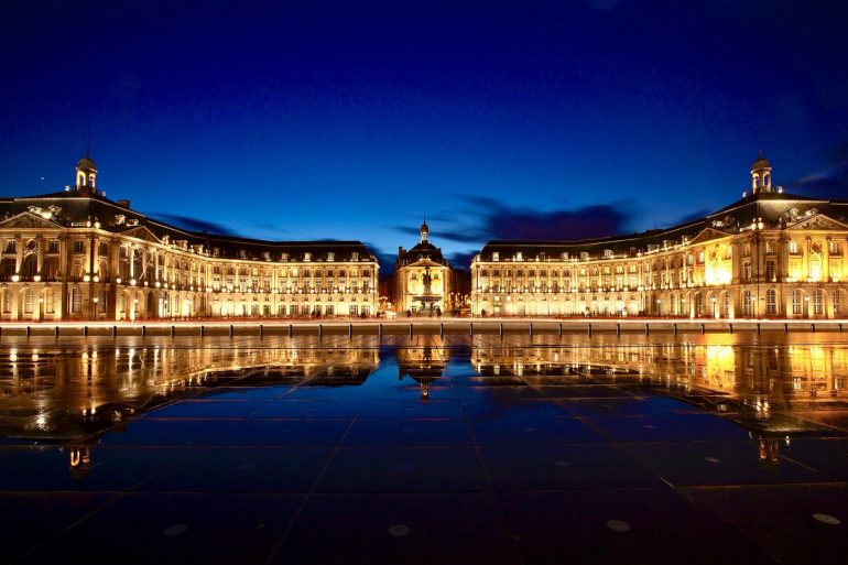 La place de la Bourse a Bordeaux