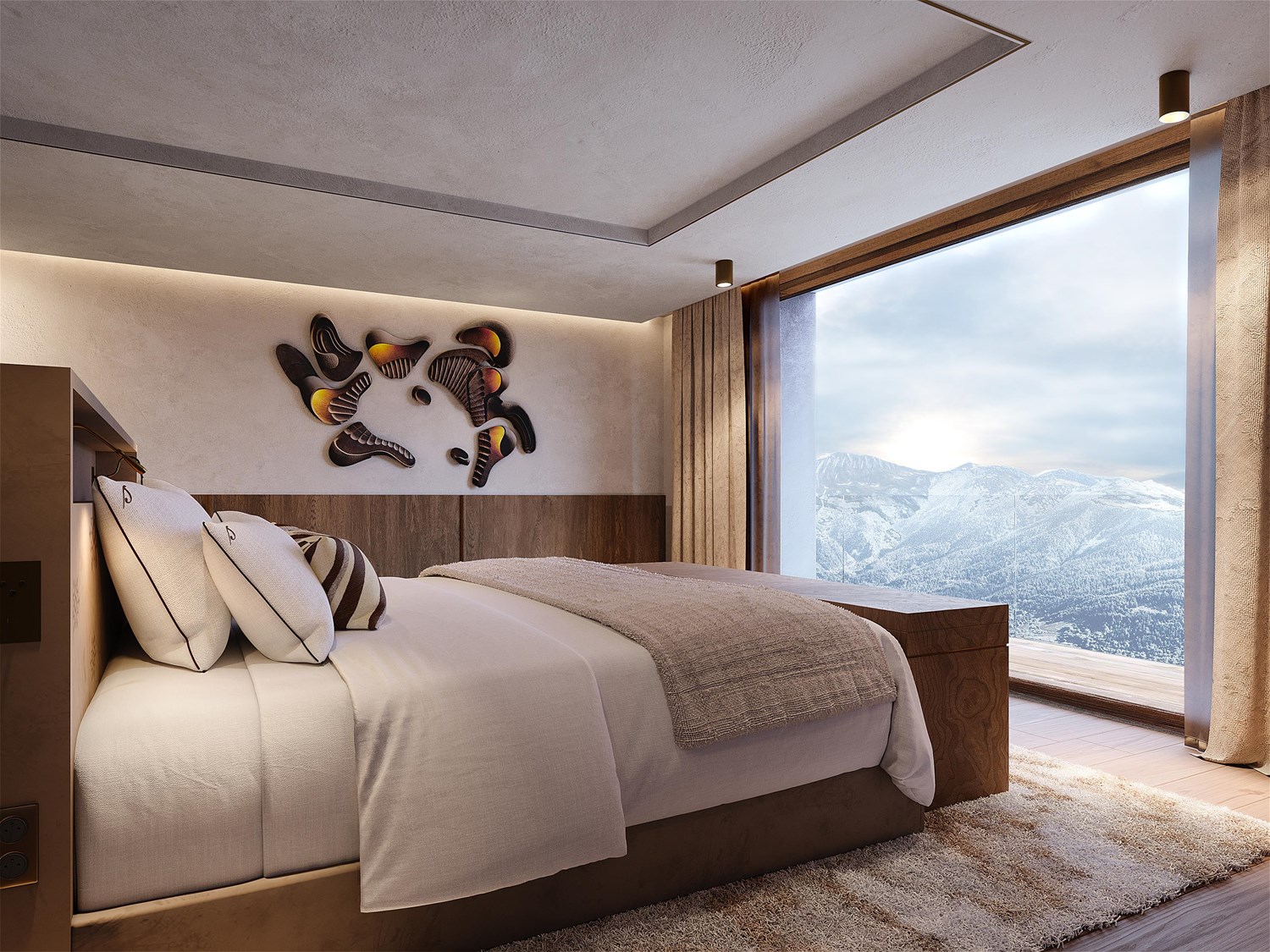 Un appartement de la Résidence La Sivolière avec vue montagne à Courchevel