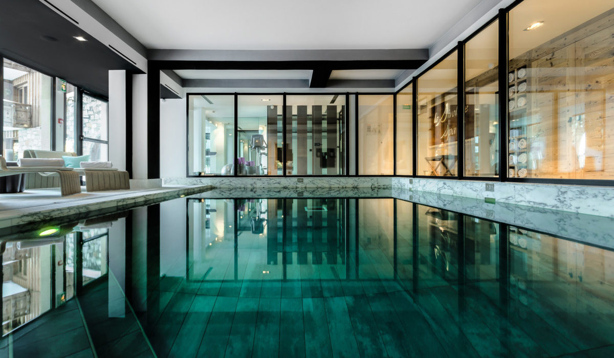 Le nouveau spa de La Sivolière avec sa piscine de 25 mètres à Courchevel