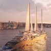 Le voilier-hotel Orient Express Corinthian en mer