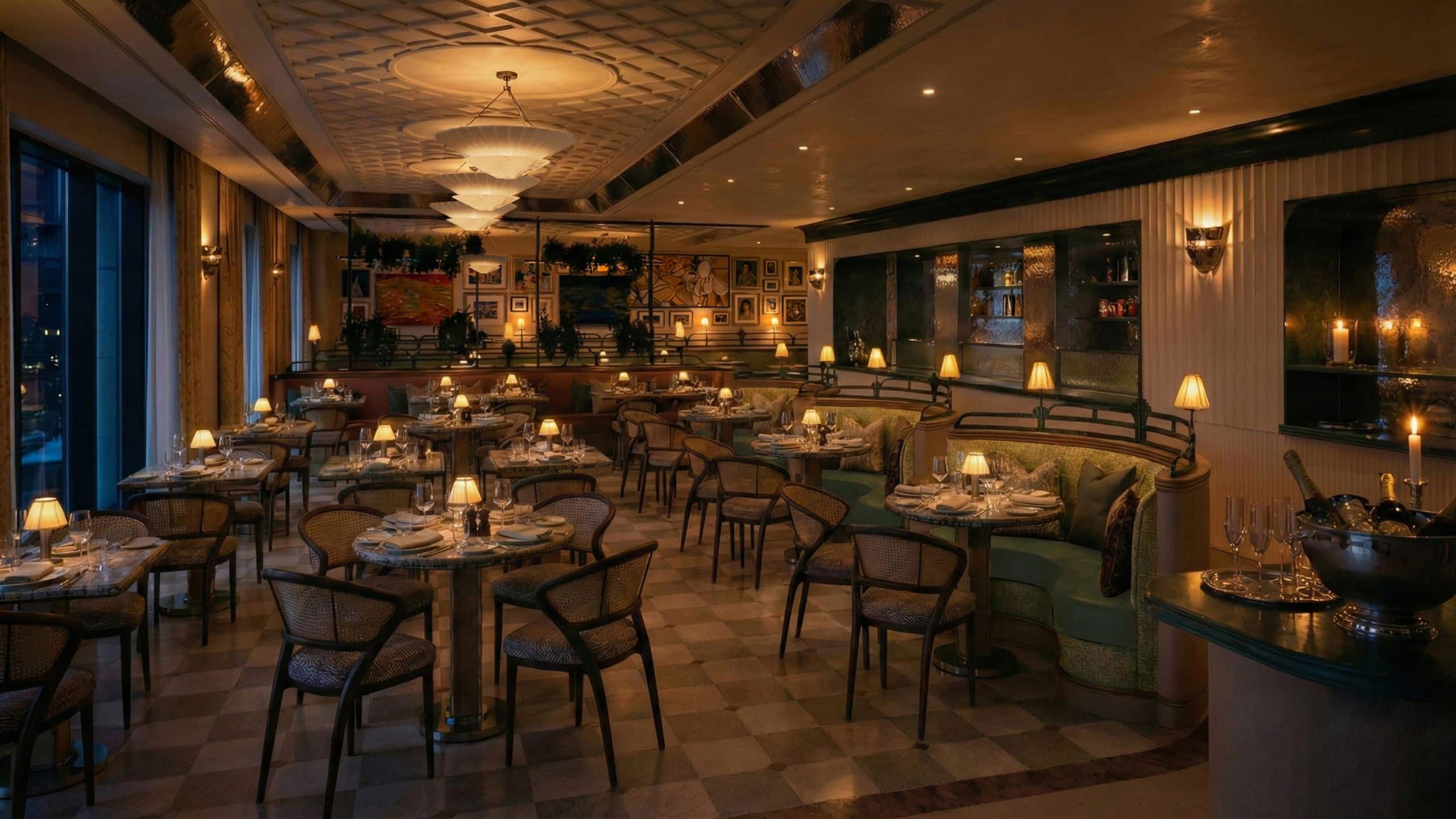 Restaurant de l’Hôtel Palais de la Méditerranée à Nice