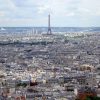 Vue panoramique de Paris depuis la basilique du Sacré-Cœur à Montmartre