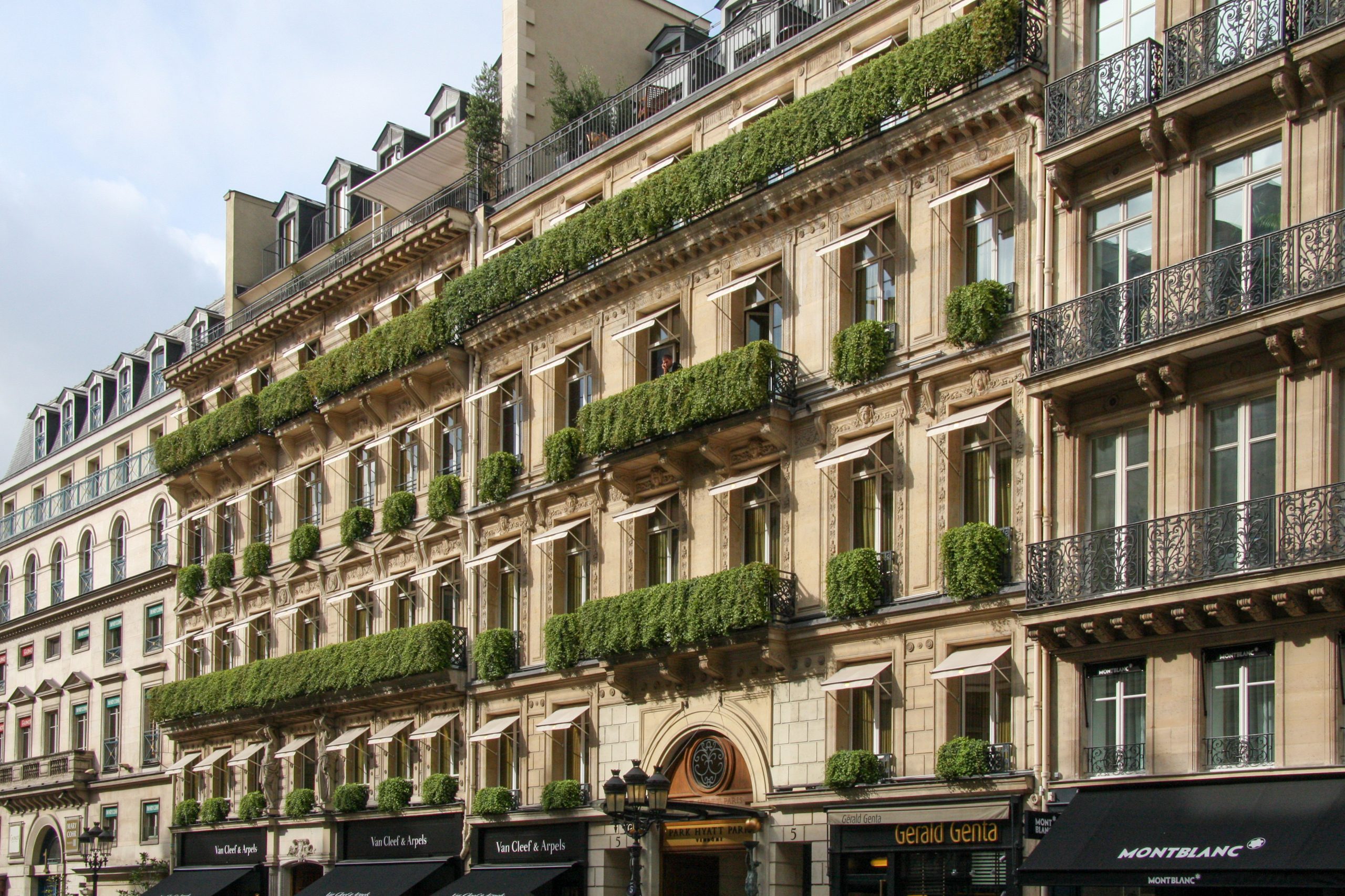 Façade of the Park Hyatt Paris-Vendôme, Rue de la Paix, downgraded from 'Palace' label in 2026