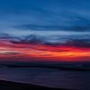 Coucher de soleil sur la dune du Pilat et le bassin d'Arcachon