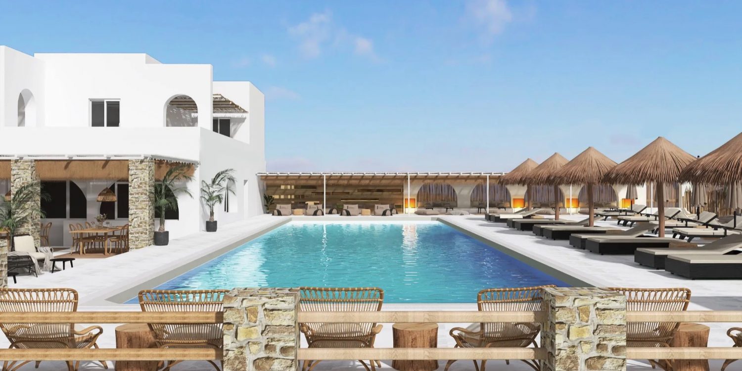 Le Radisson Individuals Pounda Resort Paros, vue sur la mer Egee