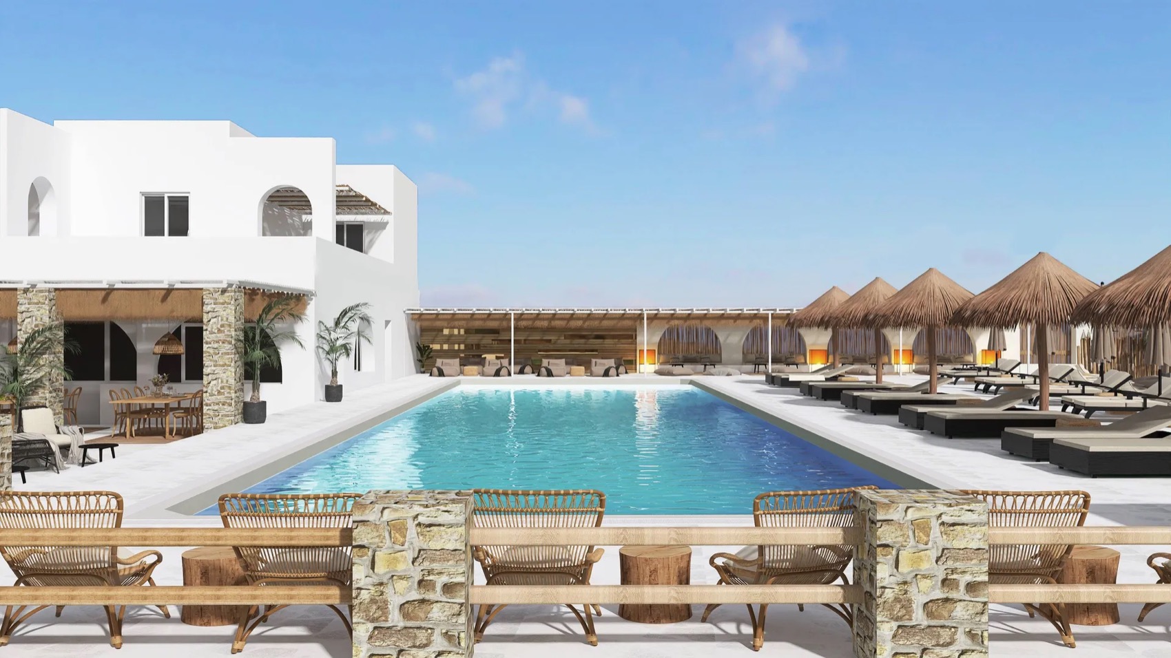 Le Radisson Individuals Pounda Resort Paros, vue sur la mer Egee