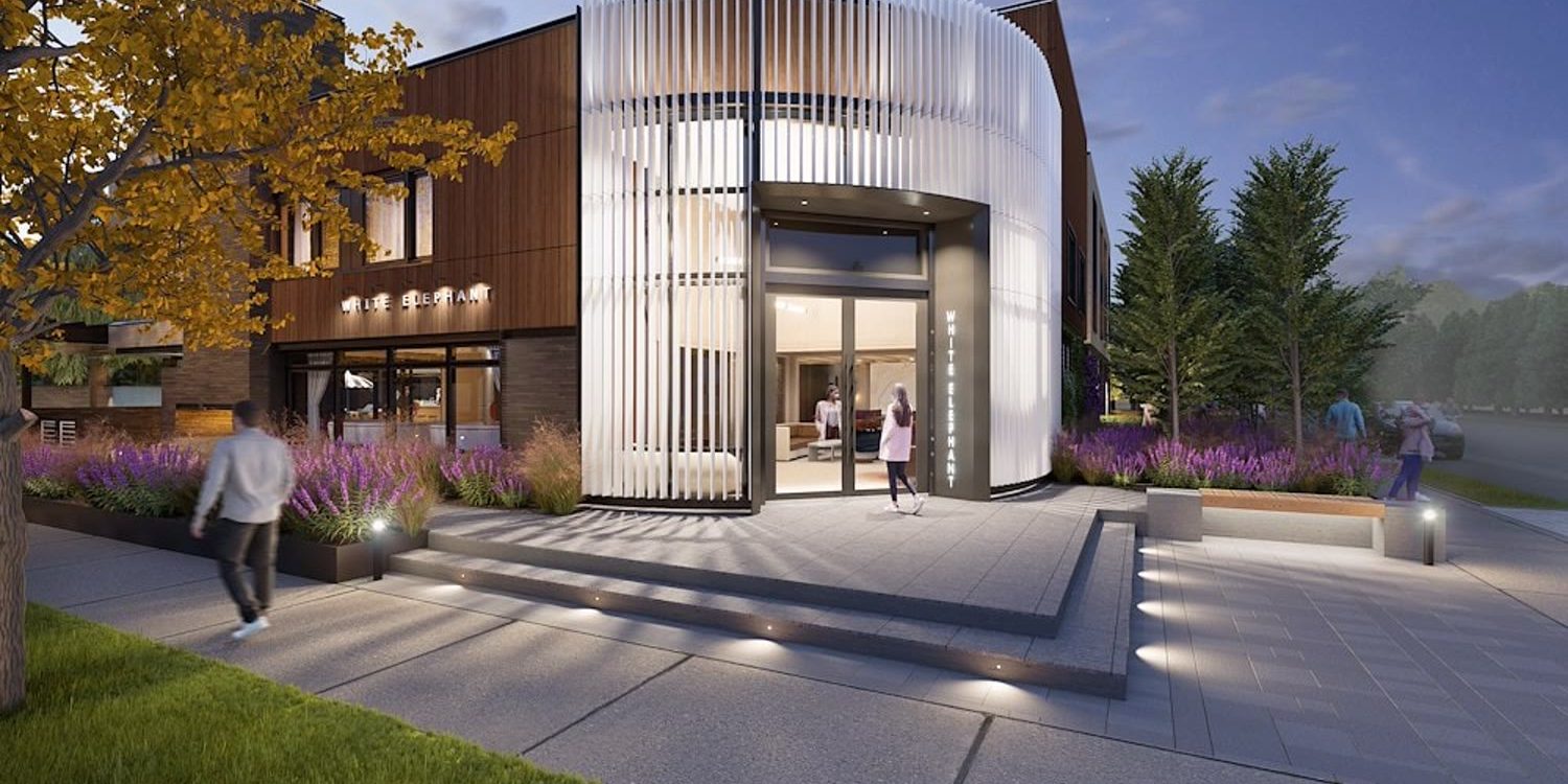 Façade du White Elephant Aspen, nouvel hôtel boutique de luxe à Aspen