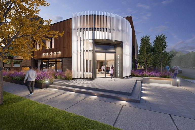 Façade du White Elephant Aspen, nouvel hôtel boutique de luxe à Aspen