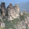 Les Three Sisters, formation rocheuse emblematique des Blue Mountains pres de Katoomba