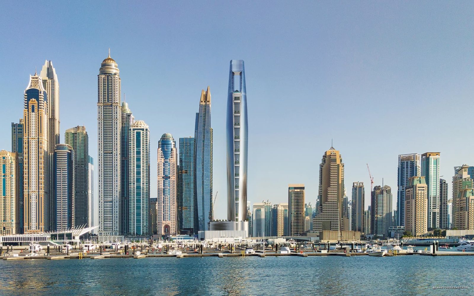 La tour du Ciel Dubai Marina, plus haut hôtel du monde, à Dubaï