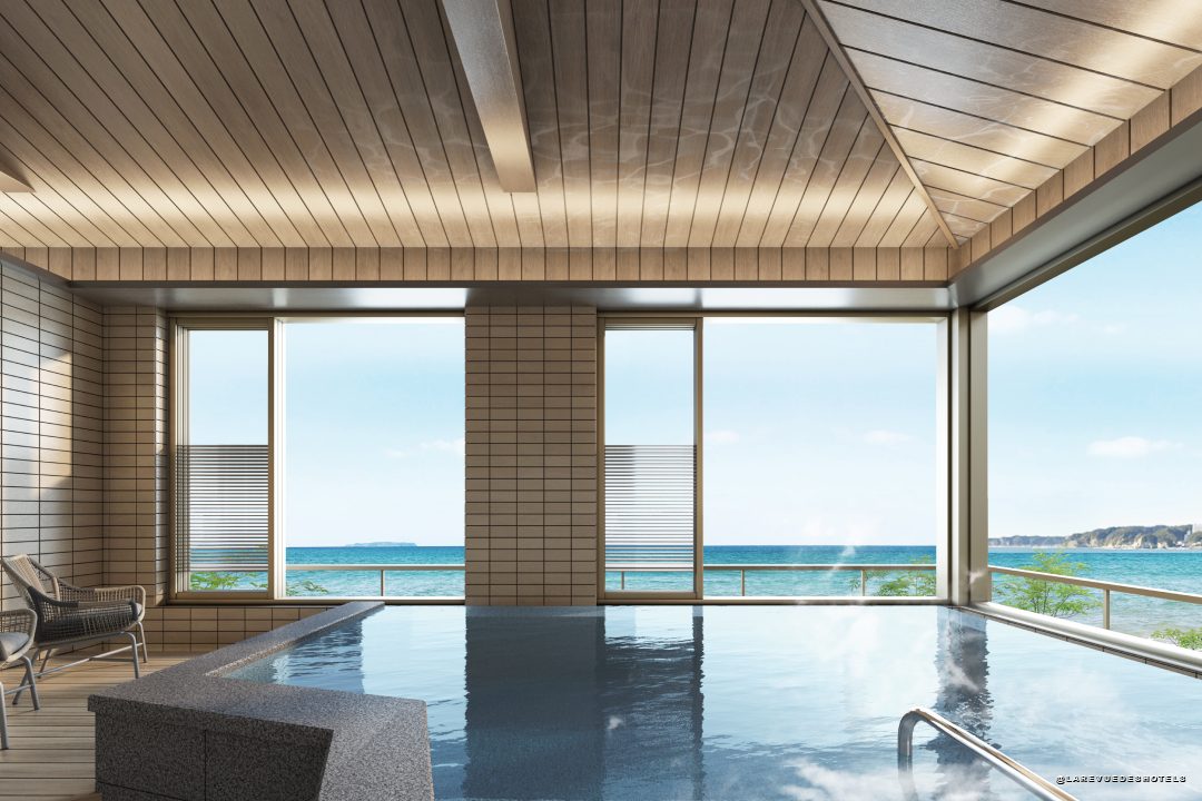 Grand bain onsen semi-extérieur du bâtiment principal, Onjuku Itsukiri