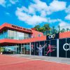 Facade du Pestana CR7 Funchal et du musee CR7 de Cristiano Ronaldo a Madere