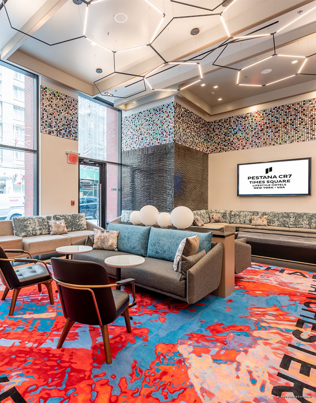 Lobby du Pestana CR7 Times Square a New York