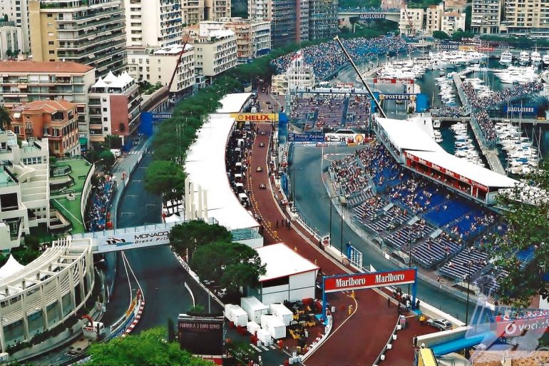 Le port de Monte-Carlo pendant le Grand Prix de Monaco