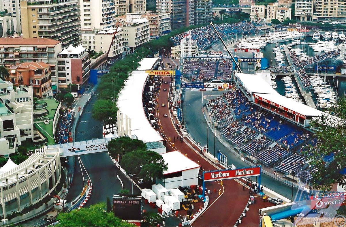 Le port de Monte-Carlo pendant le Grand Prix de Monaco