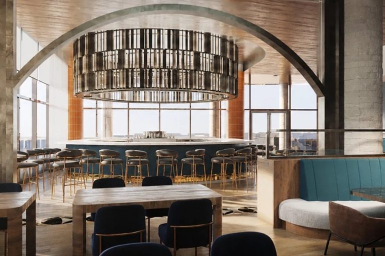 Le restaurant Salt, au 7e étage de The Crescent, Turning Stone Resort Casino