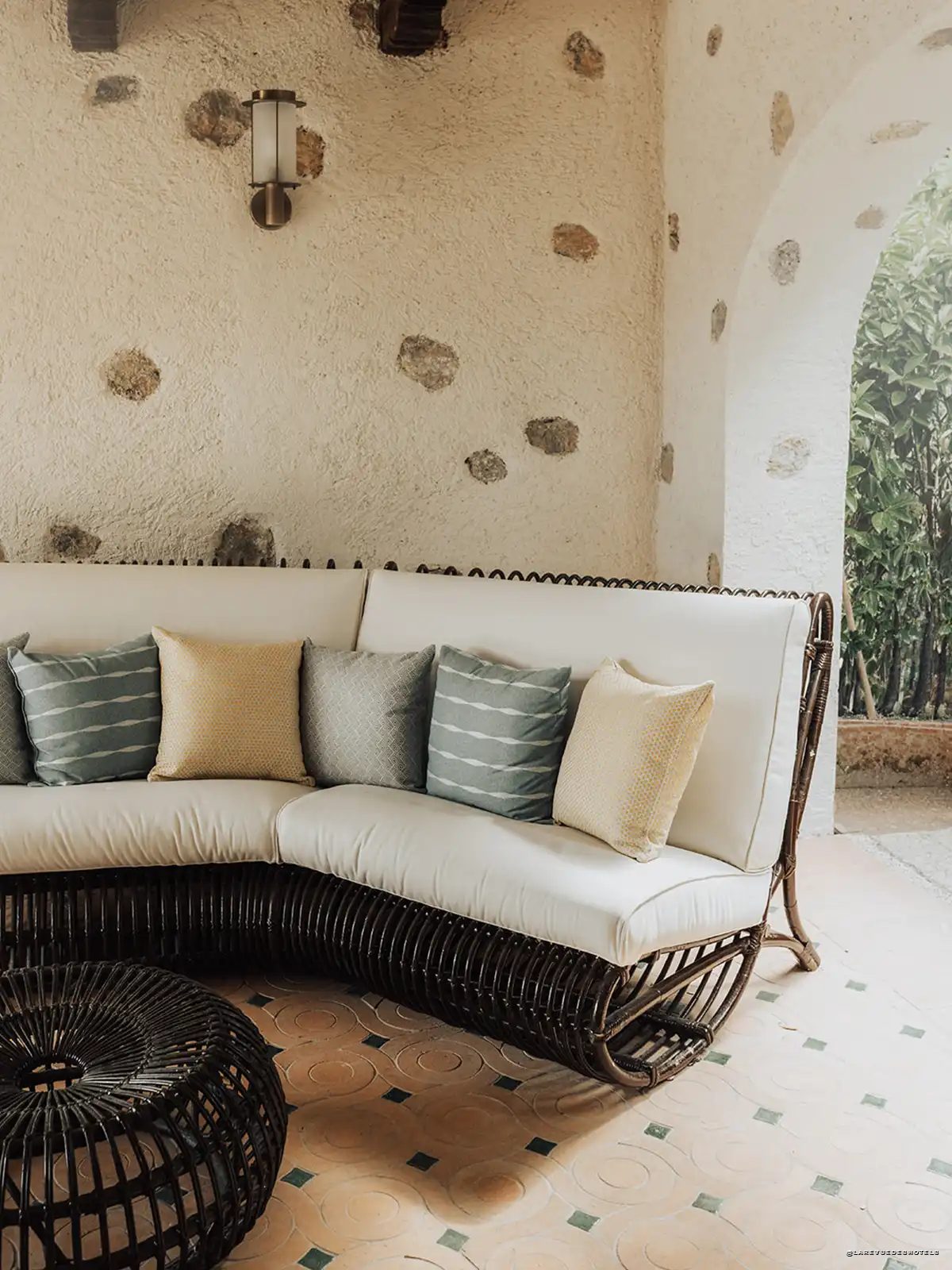 Le patio privé de la Villa Ines à l'Augustus Hotel & Resort de Forte dei Marmi