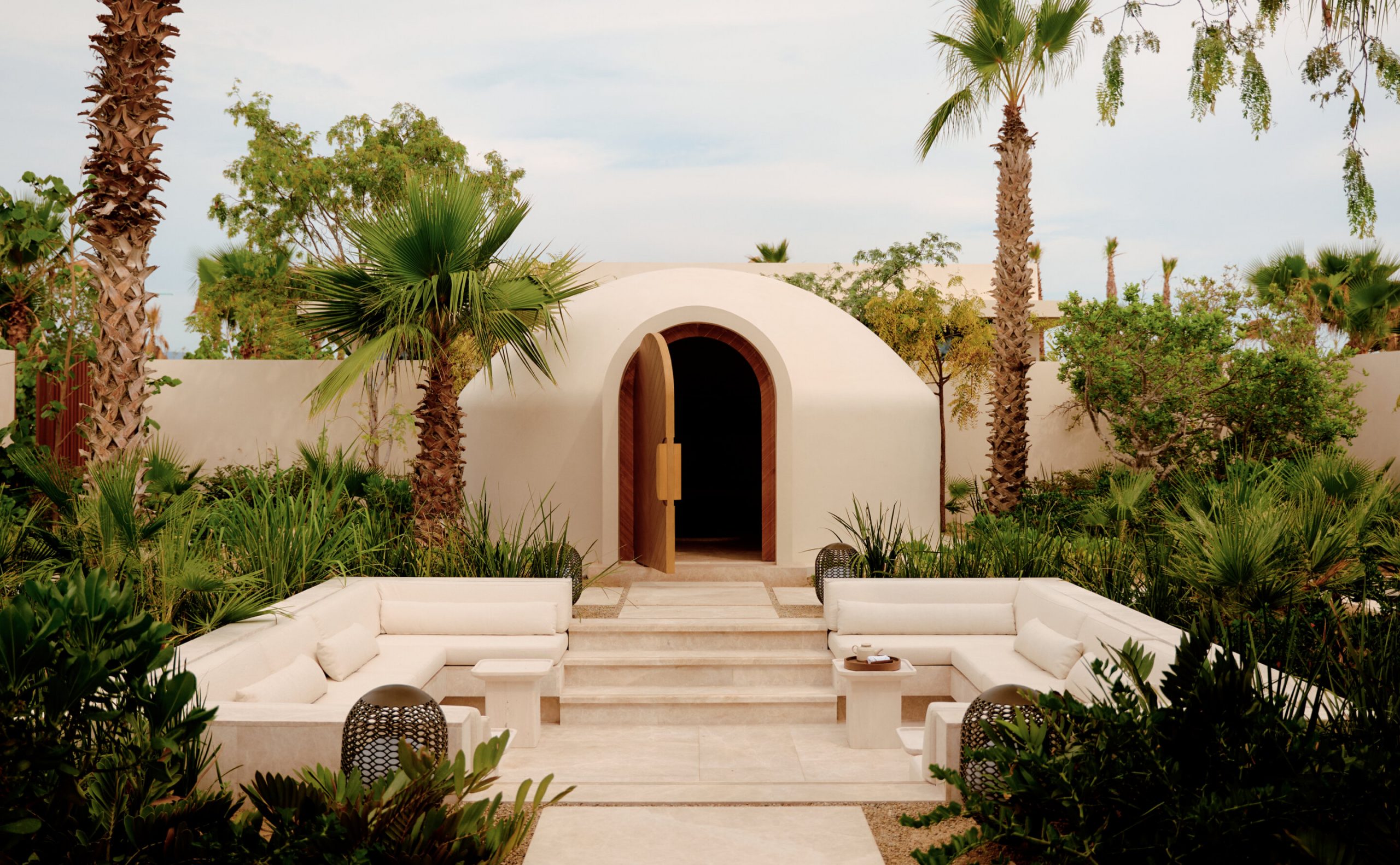 Le temazcal du spa d'Amanvari, vu de l'extérieur