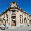 Façade néobaroque de l'ancienne Bank Handlowy de Kalisz, futur hôtel