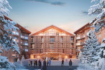 Le futur Monte-Carlo One à Courchevel, projet alpin de la Société des Bains de Mer, dans le secteur du Jardin Alpin