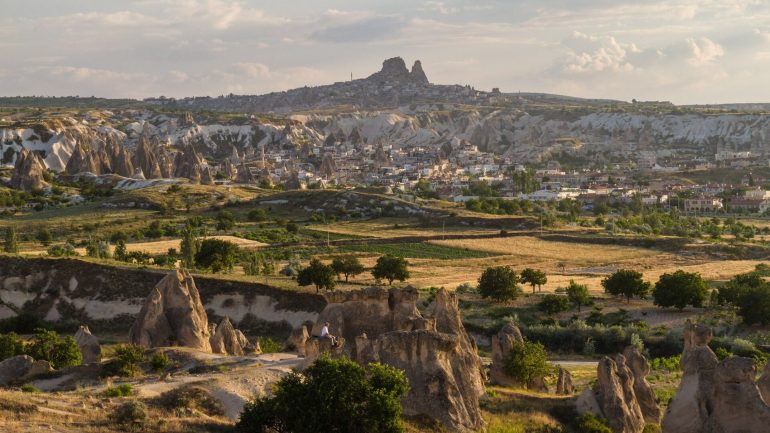 Paysage de Cappadoce entre Goreme et Uchisar