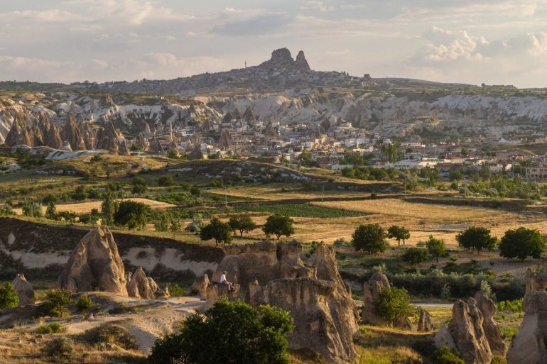 Paysage de Cappadoce entre Goreme et Uchisar
