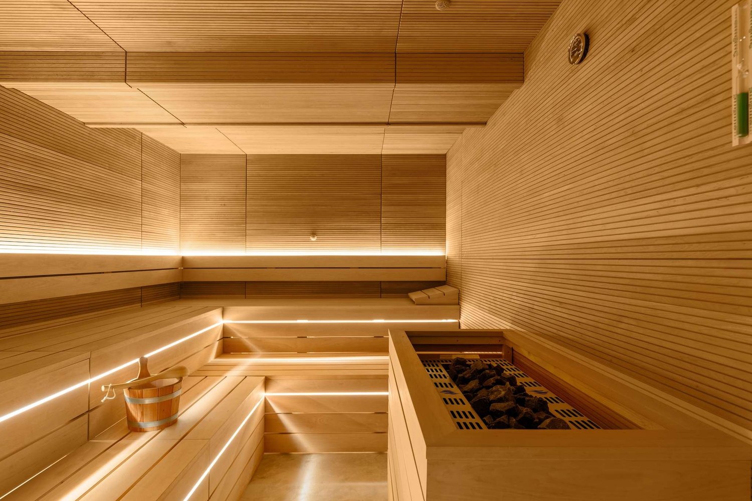 Le sauna finlandais de l'espace bien-être du Mövenpick Teuta Kotor Bay