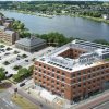 Le chantier du Van der Valk Exclusief Maastricht-Maas, sur les rives de la Meuse