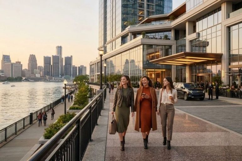 Waterfront Landmark: JW Marriott Detroit Water Square Scheduled for 2027 Debut