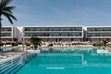 La grande piscine de l'Elba Corralejo Resort & Spa à Fuerteventura