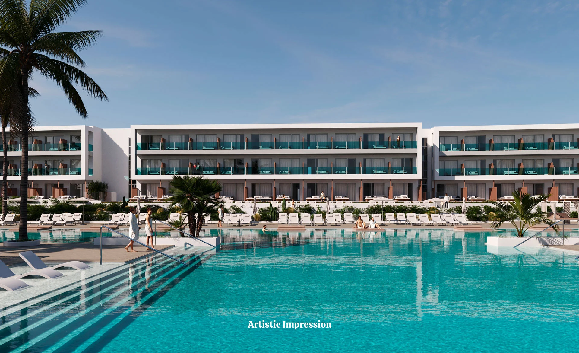 La grande piscine de l'Elba Corralejo Resort & Spa à Fuerteventura