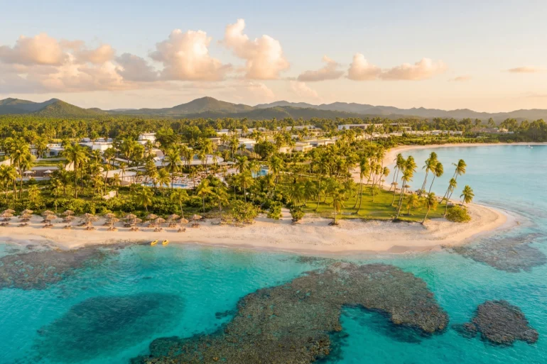 Vue aérienne du futur Four Seasons Resort Dominican Republic at Tropicalia sur la plage de Playa Esmeralda