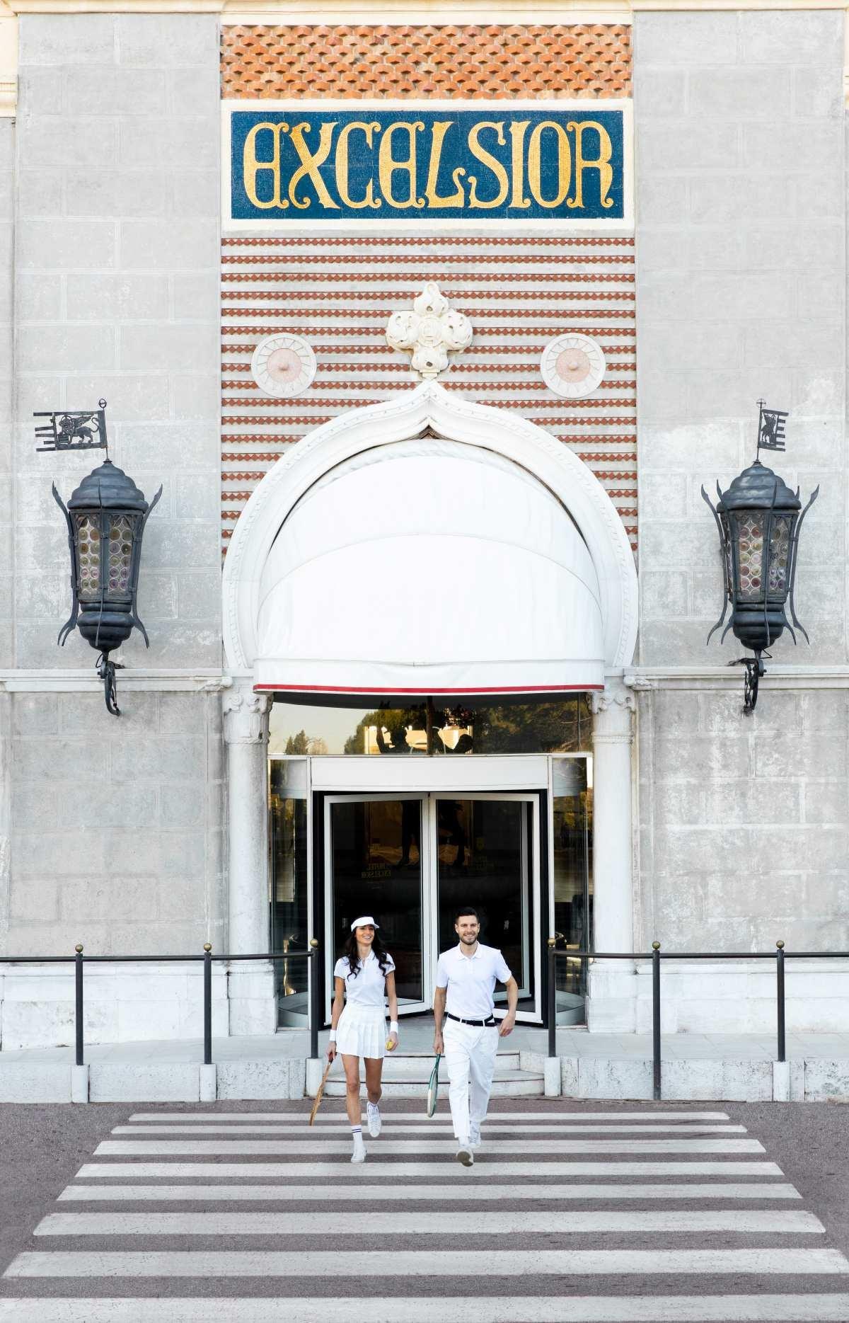 L'entrée de l'hôtel Excelsior sur le Lido de Venise