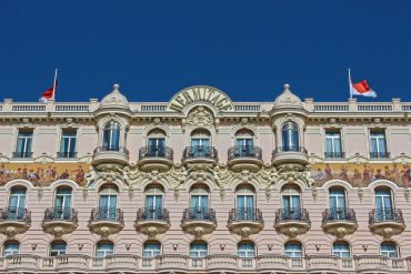 Façade Belle Époque de l’Hôtel Hermitage Monte-Carlo, à Monaco